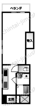 新一の橋ハイツ3Fの間取図