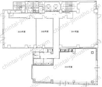 江戸ビル3Fの間取図