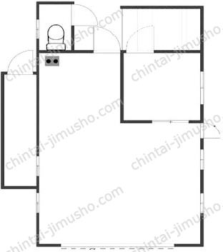 池田賃貸事務所一棟貸の間取図