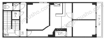 結城ビル4Fの間取図