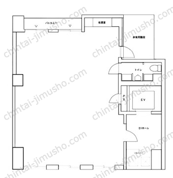 朝日ビル6Fの間取図