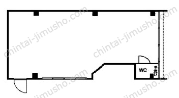 古山ビル1Fの間取図