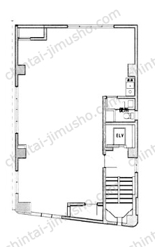 中村ビル3Fの間取図