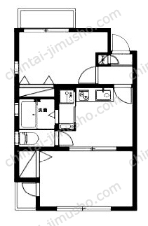 月村マンションNo204Fの間取図