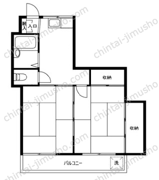 相澤マンション3Fの間取図