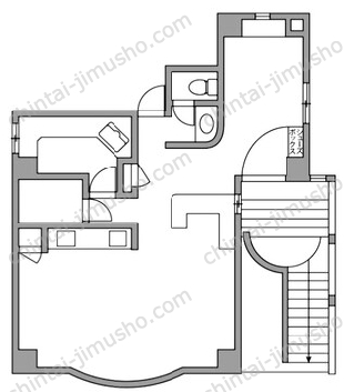 （仮称）戸部本町貸店舗事務所2Fの間取図