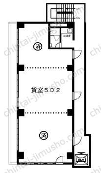 喜助九段北ビル5Fの間取図