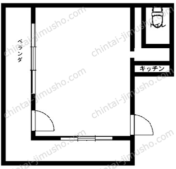 桜川アネックスビル4Fの間取図