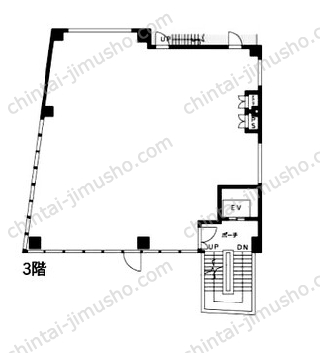 ユニオン新宿ビル3Fの間取図