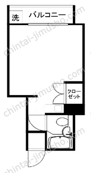 第2ビラ京松丸ビル4Fの間取図