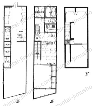 大口通6丁目貸店舗事務所一棟貸の間取図