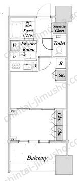 シティタワー銀座東3Fの間取図