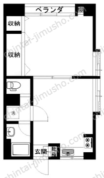 コーポKISI1Fの間取図