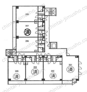 フジタマンション2Fの間取図