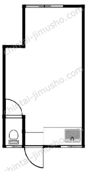 西新井矢代荘3Fの間取図