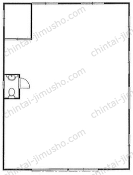 谷河内2丁目貸作業所倉庫1Fの間取図