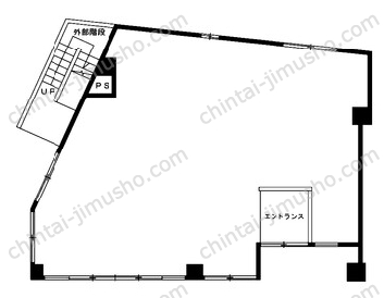 福室ビル1Fの間取図