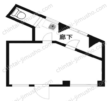 矢島店舗1Fの間取図