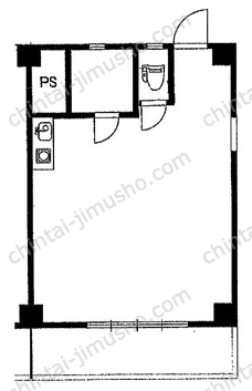 興亜第2マンション3Fの間取図