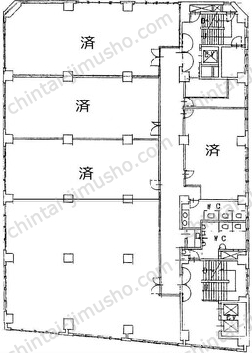 第2電波ビル7Fの間取図