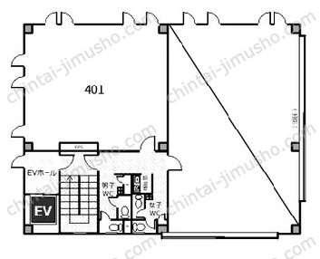 ステップビル4Fの間取図