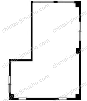 （仮称）扇橋3丁目貸店舗事務所1Fの間取図