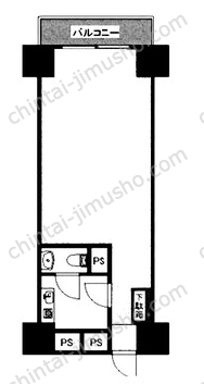 秀和築地レジデンス7Fの間取図