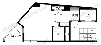 宮城ビル5Fの間取図