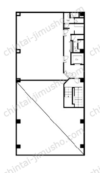 ハラダ中町ビル4Fの間取図