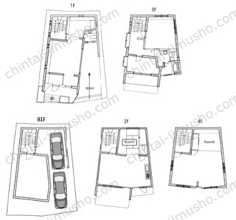 原宿House一棟貸の間取図