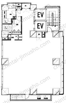 NOIR AKASAKA BLDG8Fの間取図