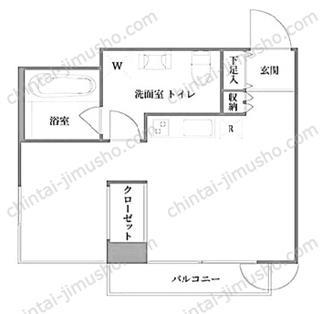 築地永谷タウンプラザ7Fの間取図