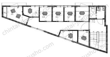 UPオフィス水道橋4Fの間取図