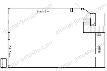 鈴木ビル1Fの間取図