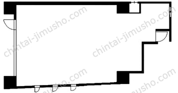 （仮称）日本橋大伝馬町貸店舗1Fの間取図