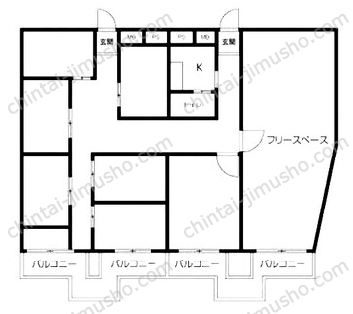 パレドール浦賀4Fの間取図