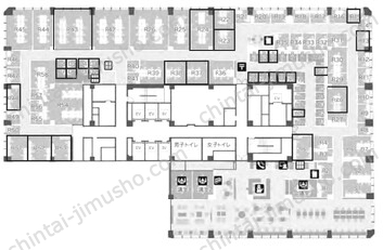 日本生命丸の内ガーデンタワー／ビジネスエアポート丸の内3Fの間取図