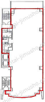 オーキッドプレイス芝4丁目ビル9Fの間取図