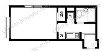 フラットK柿の木坂1Fの間取図