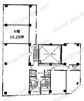 サンビル6Fの間取図