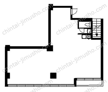 四谷一丁目ビル2Fの間取図