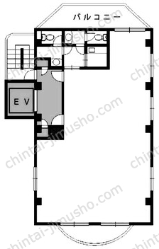 浅野屋ビル2Fの間取図