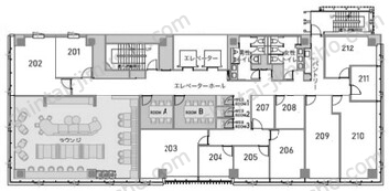 H1O八丁堀2Fの間取図