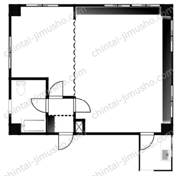 Kビル4Fの間取図