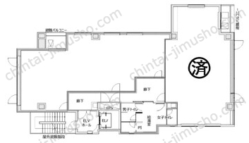 アビスタ市ヶ谷ビル3Fの間取図