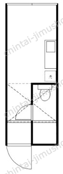 セブンス新宿2Fの間取図