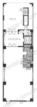 江戸川橋STビル1Fの間取図