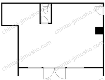 入谷アムフラット1Fの間取図