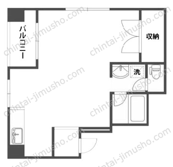 第2カツマタビル／カツマタパールマンション5Fの間取図