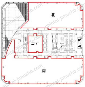 晴海アイランドトリトンスクエアオフィスタワーX22Fの間取図